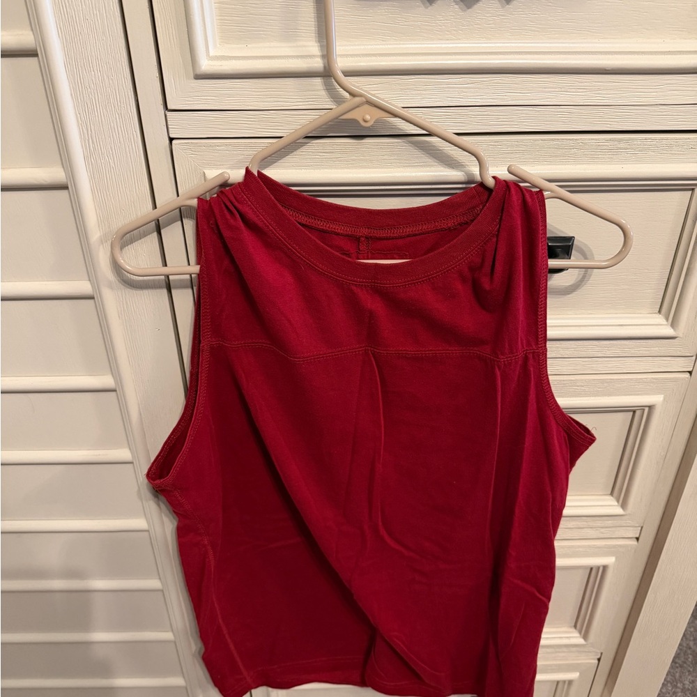Men's Red Sleeveless Top